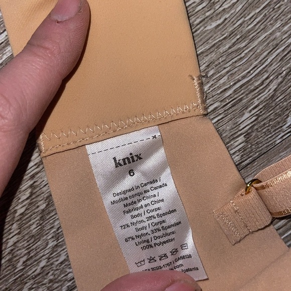 New nwt Knix wing woman bra warm sand size 6 contour bra - Picture 3 of 5
